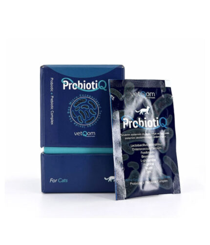 vetQom Kedi ProbiotiQ – Probiyotik + Prebiyotik Kompleks – 10 saşe