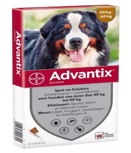 Elanco Advantix 40-60kg Köpekler İçin Damla 6ml - 4 Pipet